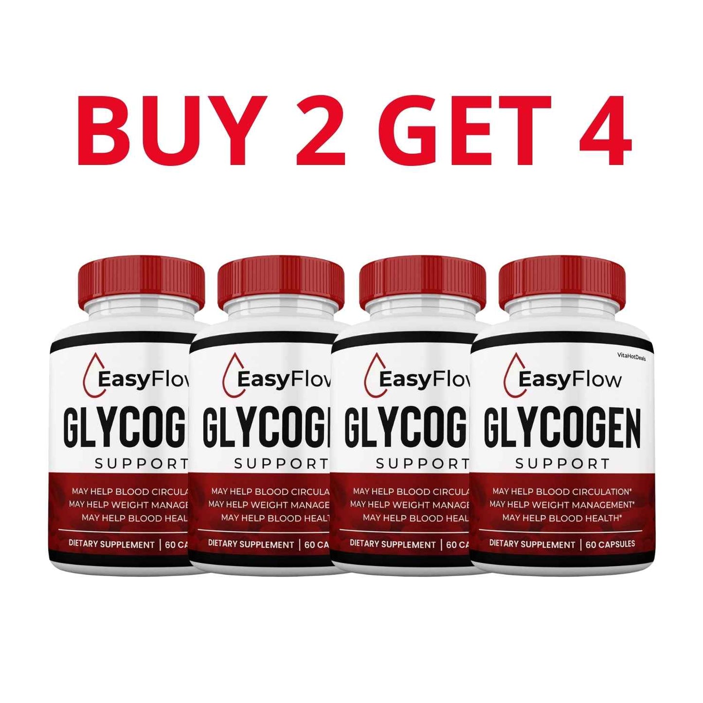 Glycogen 60 Capsules - Health And Well-Being + Free Shipping