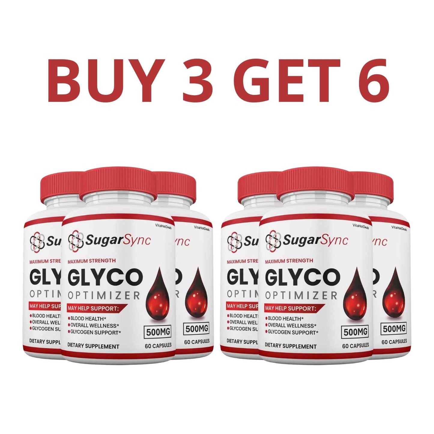 Glyco Optimizer 60 Capsules - Health And Well-Being + Free Shipping